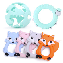 China Manufacturer BPA Free Food Grade Soft Teether Silicone Baby Teether Chew For Baby